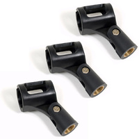 3 X Professional Microphone Clip Flexible Mic Clips 5/8&quot; Brass Thread DP Stage DS22