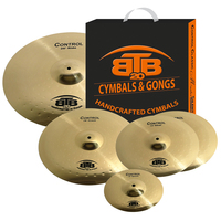 BTB20 Control Complete 4 Pce Cymbal Set Pack + Free 10&quot; splash 14&quot;16&quot;20&quot; Box Set