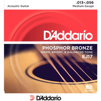 D&#39;addario EJ17 Phosphor Bronze Acoustic 13-56 Medium Guitar Strings Set