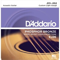 D&#39;Addario EJ26 Single Set 11-52 Acoustic Guitar Strings