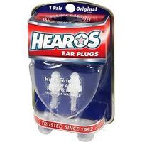 Hearos HS211 Ear Plugs High Fidelity 15 Db Reduction Reusable Standard Size