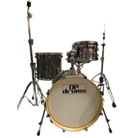 Dp Drums 4 Pce Club Style Drum Kit 18&quot; Kick Silver Grey Sparkle 