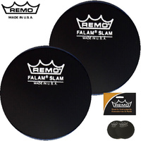 Remo 2.5 Inch Falam 2 Pack Single Bass Drum Protector Patch KS-0002-PH