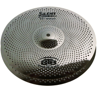 BTB20 Silent 14&quot; Hi Hat Cymbals Low Volume Practice Quiet Mute Cymbals