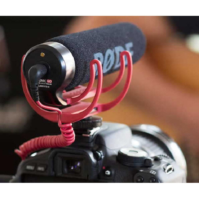 Rode VideoMic Go Light weight Shotgun Camera Video Microphone DSLR