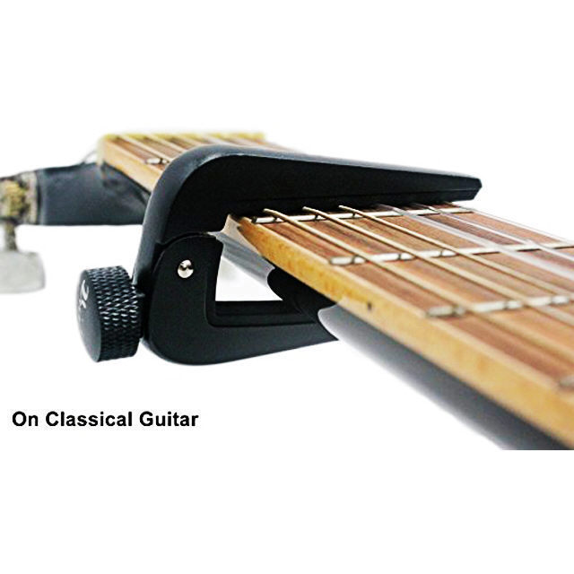 Professional Guitar Capo Universal Adjustable Acoustic Electric Classical Silver DP Stage