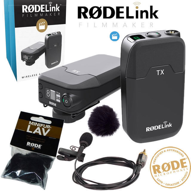 Rode Rodelink Lapel Camera Wireless Transmitter Receiver Microphone