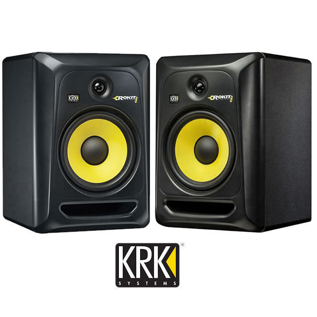 KRK Rokit 8 Powered Studio Monitor Speakers RP8G3 Gen 3 8" Active (Pair)
