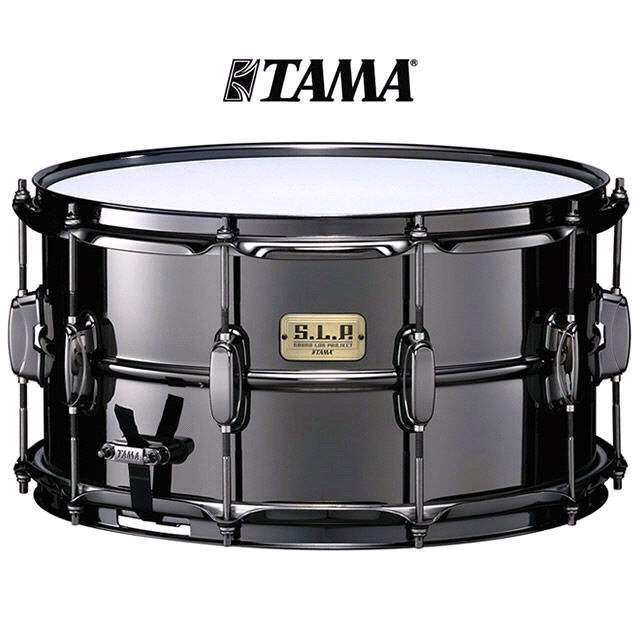 Tama SLP 15x8 Big Black Steel Shell Snare Drum LST158 Limited Edition