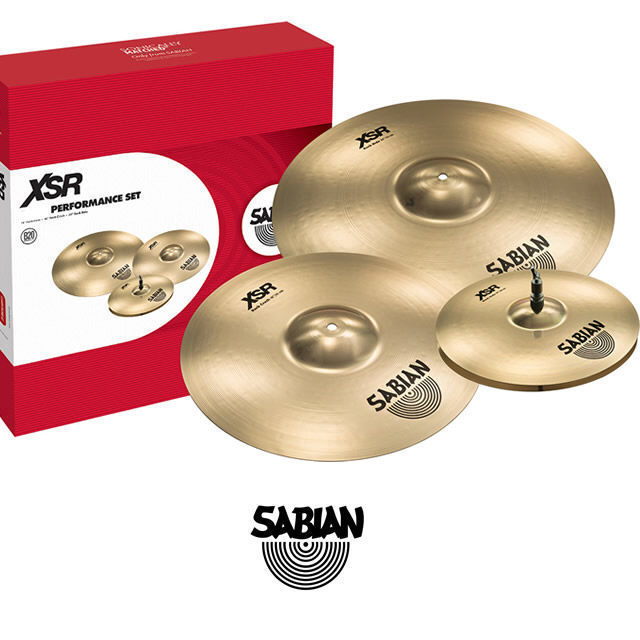Sabian XSR Performance Cymbal Set 14 Hats 16 Crash 20 Ride