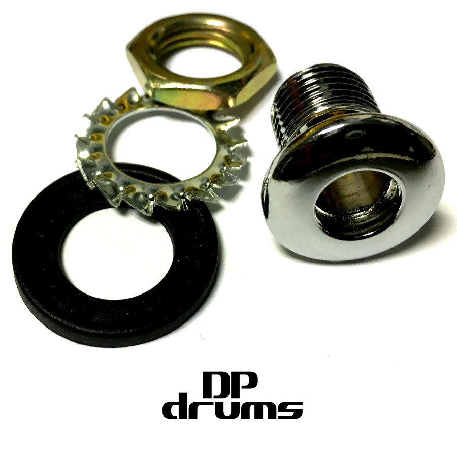 Metal Drum Air Hole Chrome with Gasket and Nut DP Drums