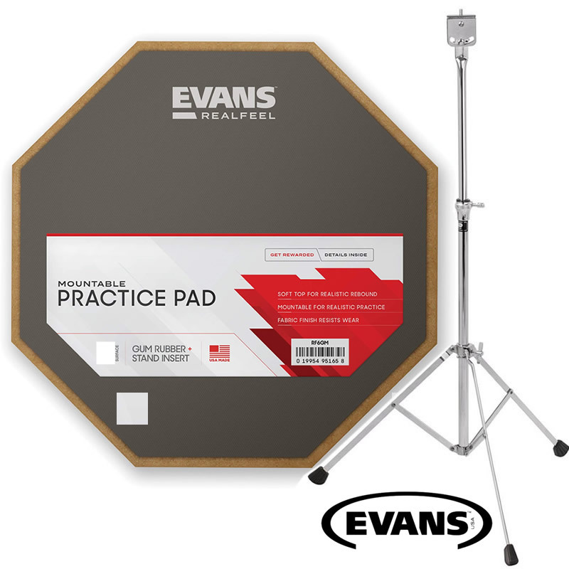 Evans Real Feel 7 Apprentice Drum Practice Pad ARF7GM