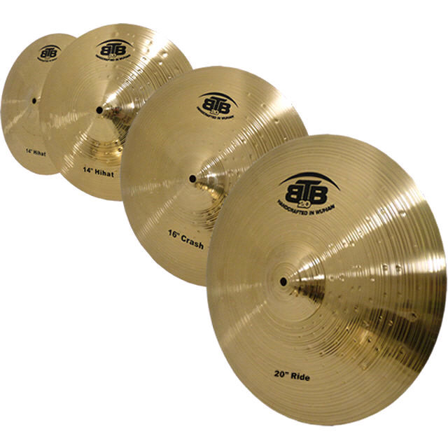 BTB20 Brass Classic 5 Cymbal Box Set 14 16 20