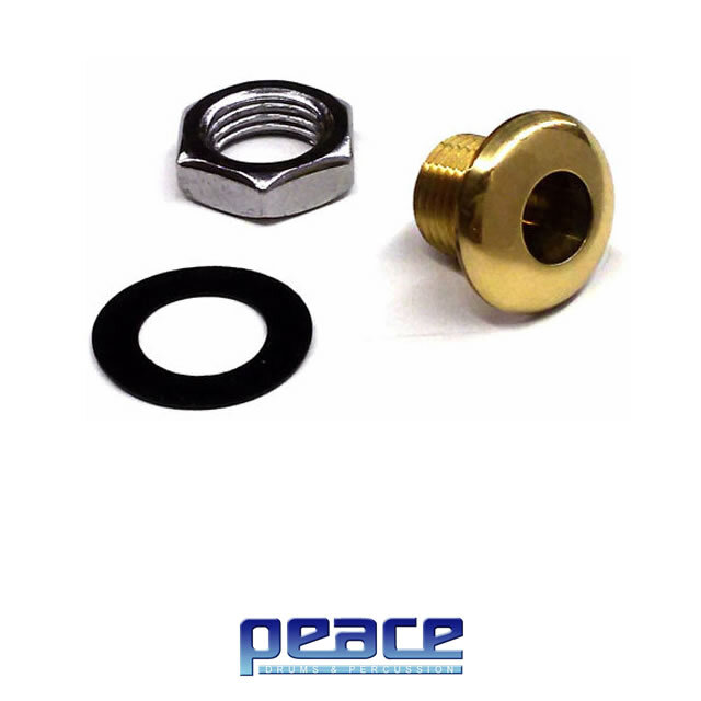 Peace DA123 BR Professional Brass Drum Air Hole Threaded Vent with Gasket