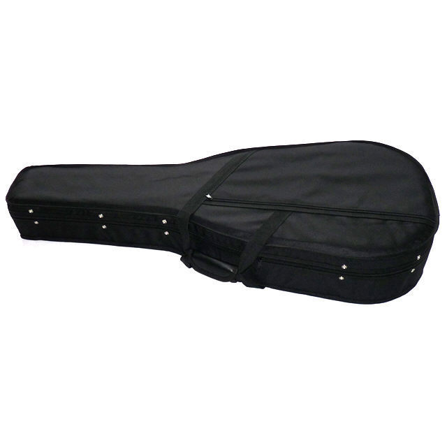 Acoustic Guitar Hard Case Plush Liined High Density Foam Inner Nylon