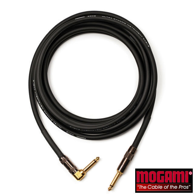 Mogami Platinum Series 20ft Instrument cable with Right Angle Jack