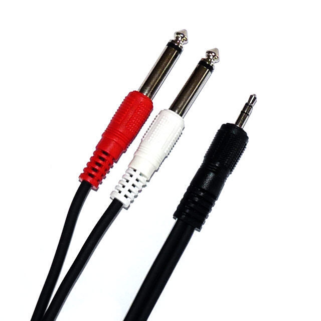 2-Pack 10FT 1/4" Mono Male To Male Cable | 6.3mm Guitar, Amplifier, Mic, PA Audio Cord
