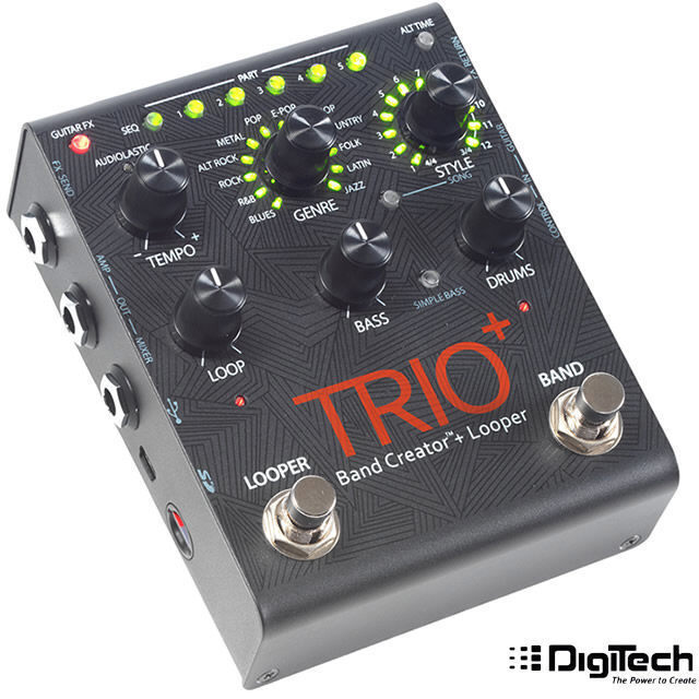 Digitech Trio Plus + Looper and Band in a pedal Guitar effect with