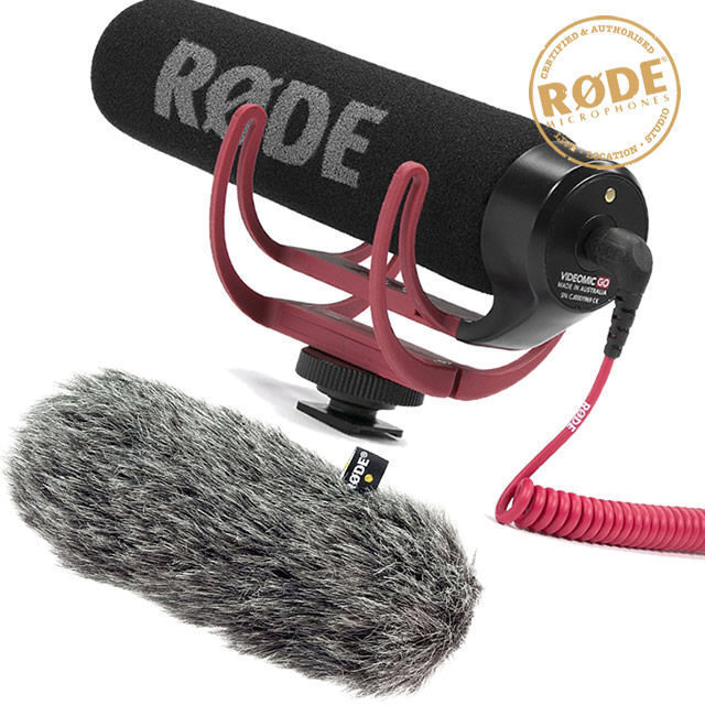 Rode VideoMic Go and Deadcat Go Bundle Shotgun Camera Video Microphone
