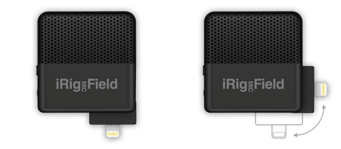 iRig Mic Field - 90 degrees rotatable