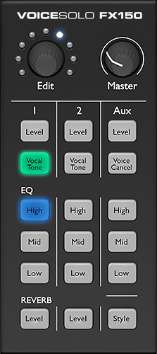 VoiceSolo FX150 front panel