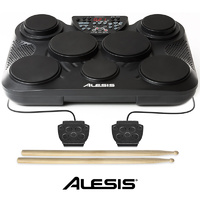 Alesis Compact 7 Tabletop Portable Electronic Drum Kit 7 Pads Plus Hi-hat and Bass Drum