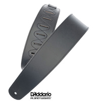 Planet Waves Deluxe Soft Leather Black Guitar Strap 25SL00-DX