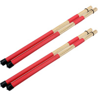 2X Pairs Drum Bamboo Rods Drum Brush Sticks Drum Kit Bamboo Brushes DP Drums DP3