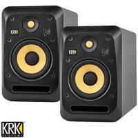 2x KRK V6 Series 4 Powered 6" Studio Monitor Reference Speaker Active V6S4 (Pair)