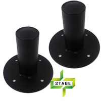 2X Speaker Stand Top Hat Aluminium Heavy Duty Speaker Stand Adaptor 35mm Pair SSA-004