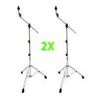2x Cymbal Boom Stand Double Braced Heavy Duty Crash Ride China DP Drums CB-3670