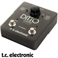 TC Electronic Ditto X2 Stereo Looper Dual Button guitar loop pedal with 5 minute loop