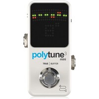 TC Electronic Poly Tune Mini Pedal Guitar Tuner- True Bypass