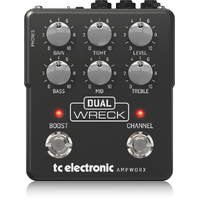 Tc Electronic Dual Wreck Dual Channel Guitar Preamp Pedal