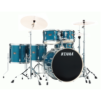 Tama Imperialstar 6 Piece Drum Kit Hairline Blue w/Hardware IP62H6WHLB