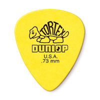 72x Jim Dunlop Tortex Standard Yellow .73MM Gauge Guitar Picks Plectrums