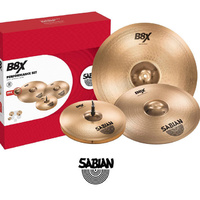 Sabian B8X Performance Cymbal Set 14 Hats 16 Crash 20 Ride Pack