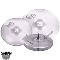 Sabian Quiet Tone Practice Cymbal Set 14 Hats 16 Crash 20 Ride QTPC503