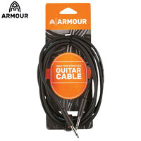 Armour GP20 HP 20ft 6m Guitar Instrument Lead Cable Moulded Connector Sheaths