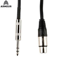 Armour TRS Jack To Female XLR Connector Microphone Lead Cable 20ft CJP20