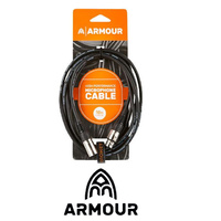 1 X Armour XLR-XLR 3 Metre Microphone Lead Cable