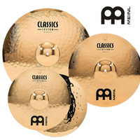 Meinl Classics Custom Brilliant Cymbal Pack 14 HH 16 Medium Crash 20 Medium Ride CC141620