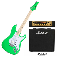 Kramer Focus Vt211S Neon Green Guitar and Marshall Code 25W Amp Bundle