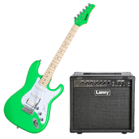 Kramer Focus Vt211S Neon Green Guitar and Laney LX35R 35w Amp Bundle