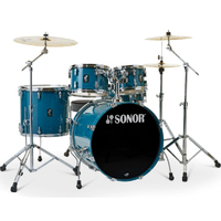 Sonor AQ1 Stage 5 Piece Drum Kit w/2000 Series Hardware Birch Shells Caribbean Blue