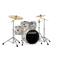 Sonor AQ1 Studio 5 Piece Drum Kit w/2000 Series Hardware Birch Shells Piano White