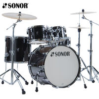 Sonor AQ2 Stage Maple 5 Piece Drum Kit Shell Set Transparent Stain Black AQ2-Stage-TSB