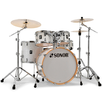 Sonor AQ2 Stage Maple 5 Piece Drum Kit White Marine Pearl with 4000 Hardware