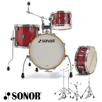 Sonor AQX Jazz 12,14F,18+13x6 SN Drum Kit Red Moon Sparkle inc HS1000 Hardware