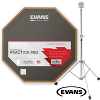 Evans Real Feel 7&quot; Apprentice Drum Practice Pad + Stand ARF7GM